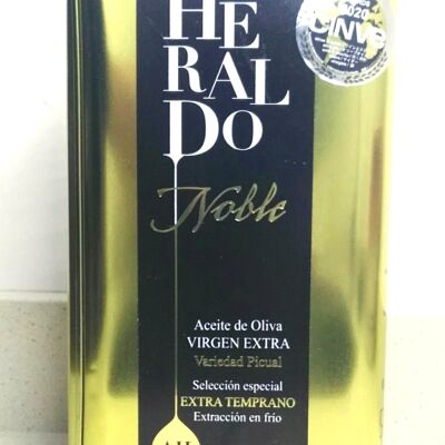 Huile d'olive extra vierge Heraldo Noble. Boîte de 500 ml