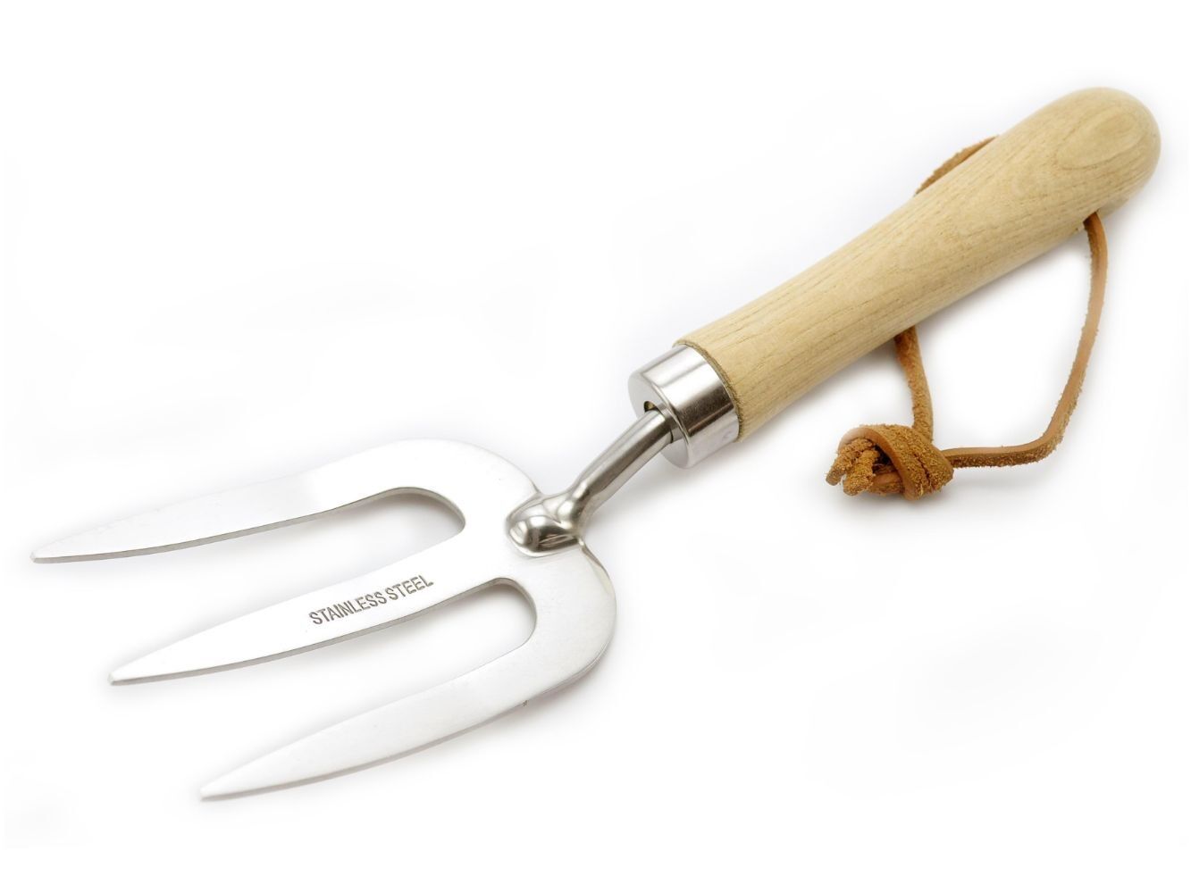 Botang® Metalen Tuinvork met Houten Handvat (28,5 x 8 x 4 cm)