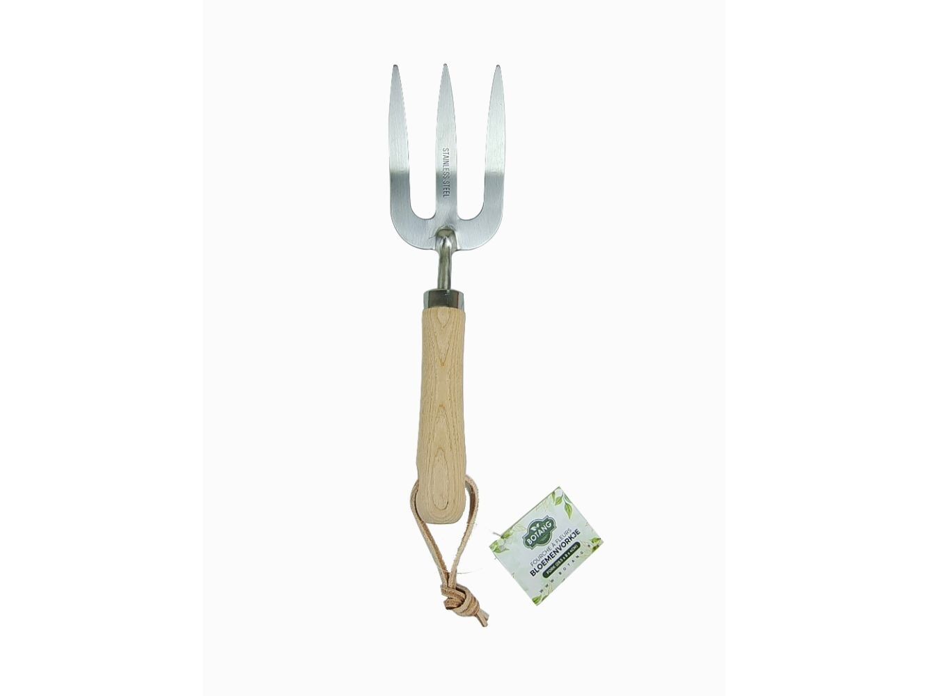 Botang® Metalen Tuinvork met Houten Handvat (28,5 x 8 x 4 cm)