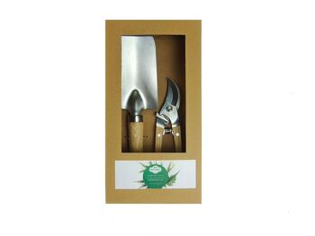 Botang® 2-Delige Metalen Tuingereedschap Set, Tuinschep & Snoeischaar 1