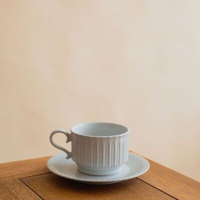 Shush Grace Straight Cup and Saucer Set