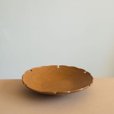 Yoshida Pottery Yukiwa Brown Plate