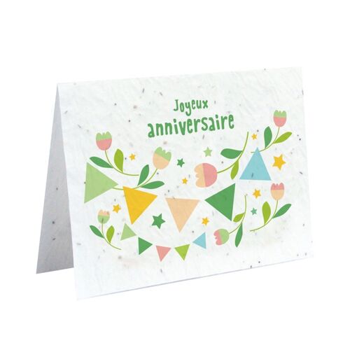 Carte à planter - Joyeux anniversaire