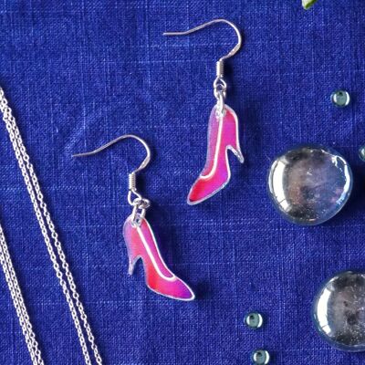 Glass slipper earrings