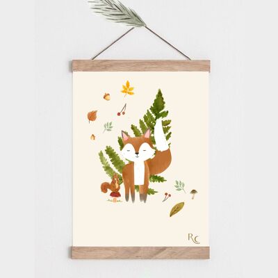Poster Gaspard the Fox A4