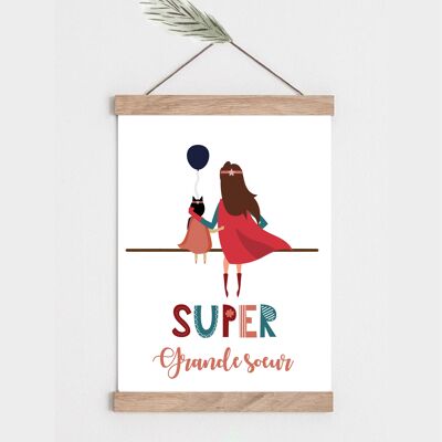 Super Big Sister A4 Poster