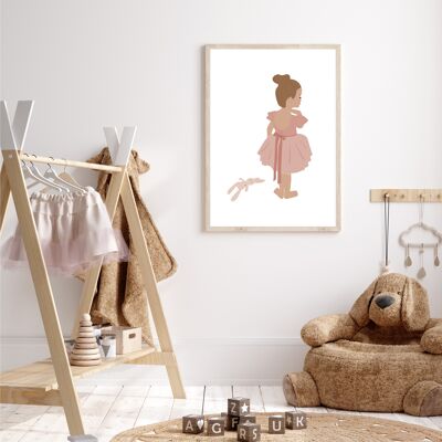 Poster decorativo piccola ballerina a4