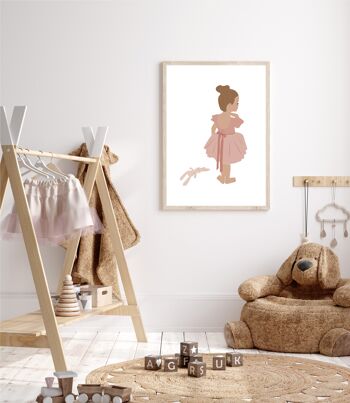 Affiche décorative petite danseuse a4 1