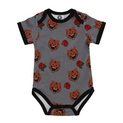 Tiger Roses Baby Vest