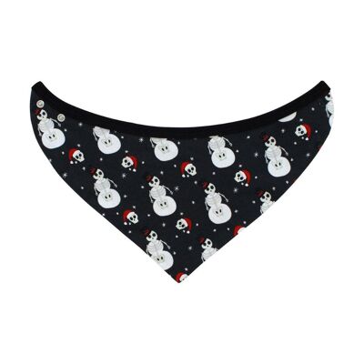 Skeleton Snowman Bandana Baby Bib