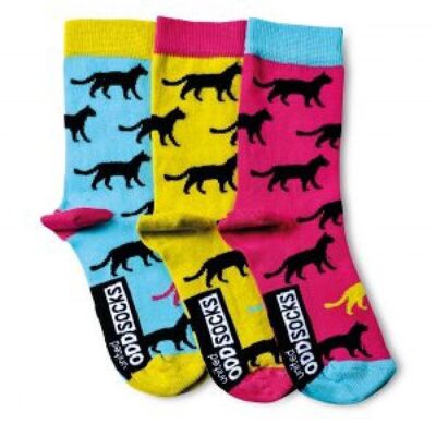 HOLLY - 3 calcetines impares| Un par con repuesto - United Oddsocks| Reino Unido 4-8, EUR 37-42, EE. UU. 6.5-10.5