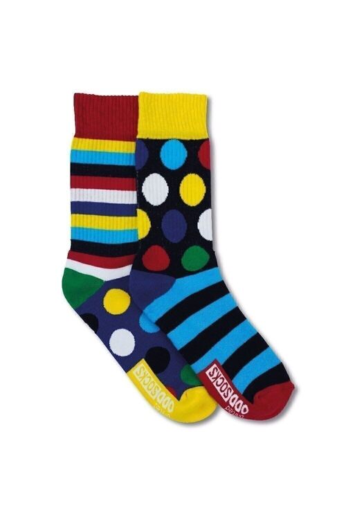 STAN - 2 Odd Socks | A Pair of Sunny Gyms - United Oddsocks| UK 6-11, EUR 39-46, US 6.5-11.5