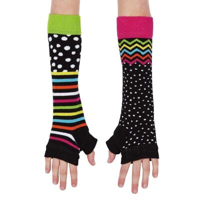 Spots and Stripes - 2 Odd Armwarmers | United Oddsocks ONE SIZE