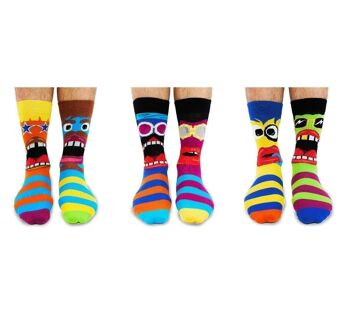 FUNK VOUS! |Coffret cadeau adulte 6 chaussettes impaires - United Oddsocks| Royaume-Uni 6-11, EUR 39-46, États-Unis 6.5-11.5 6