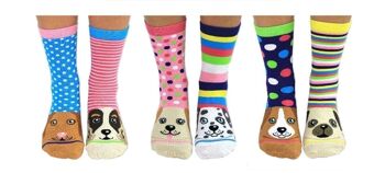 PAWOME | Coffret cadeau adulte 6 chaussettes impaires - United Oddsocks| Royaume-Uni 4-8, EUR 37-42, États-Unis 6.5-10.5 5