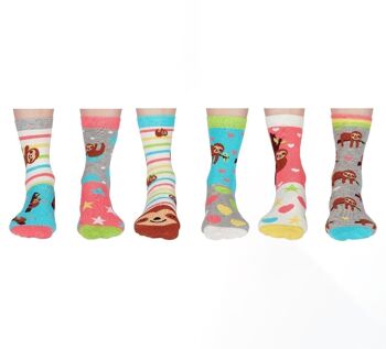 PARESSEZ-LE ! |Coffret cadeau adulte 6 chaussettes impaires - United Oddsocks| Royaume-Uni 4-8, EUR 37-42, États-Unis 6.5-10.5 2