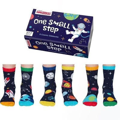 ONE SMALL STEP | 6 Odd Socks Kids Gift Box - United Oddsocks| UK 9-12, EUR 27-30, US 9.5-13