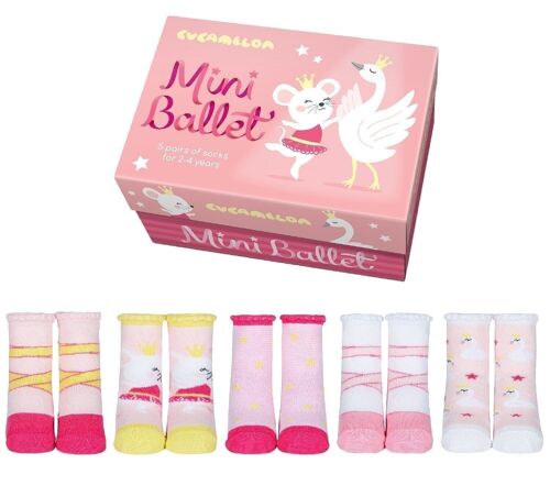 MINI BALLET | 5 pairs for 2-4 Years | Gift box | Cucamelon