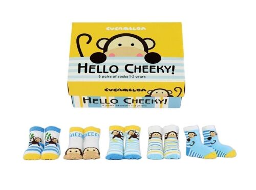 HELLO CHEEKY |5 pairs for 1-2 Years |Giftbox | Cucamelon