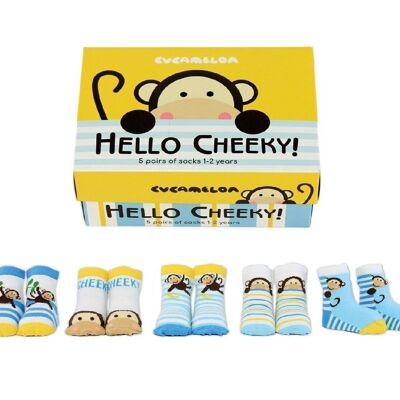 HELLO CHEEKY |5 pairs for 1-2 Years |Giftbox | Cucamelon