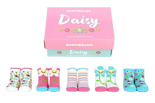 DAISY GIFTBOX DAISY | 5 pairs for 1-2 Years | Gift box | Cucamelon