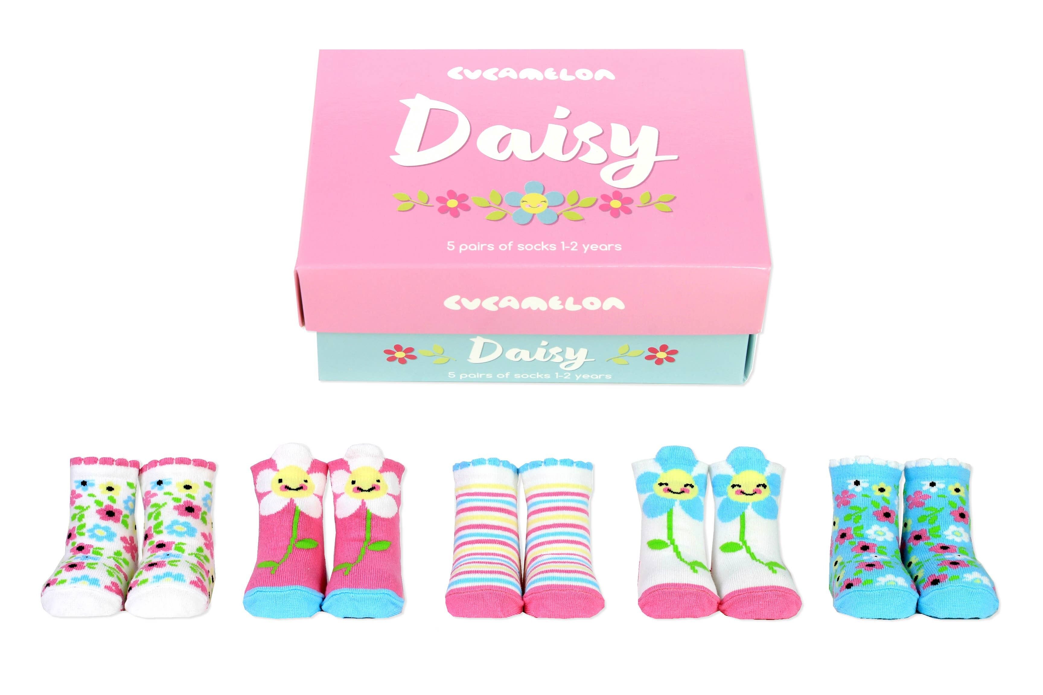 DAISY | 5 paia per 1-2 anni | Confezione regalo | Cucamelon