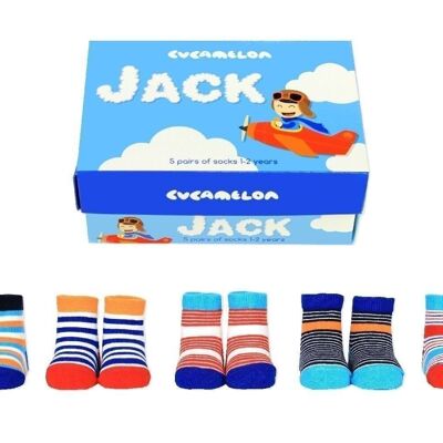 JACK | 5 pairs for 1-2 Years | Gift box | Cucamelon