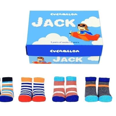 JACK | 5 pairs for 1-2 Years | Gift box | Cucamelon
