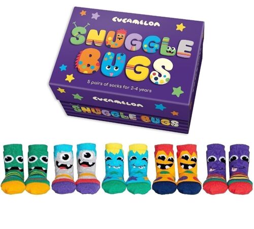 SNUGGLE BUGS | 5 pairs for 2-4 Years | Gift box | Cucamelon