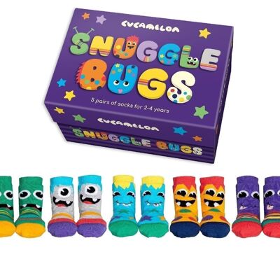 SNUGGLE BUGS | 5 pairs for 2-4 Years | Gift box | Cucamelon
