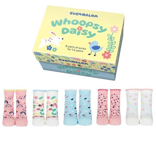 WHOOPSY DAISY | 5 pairs for 1-2 Years | Gift box | Cucamelon