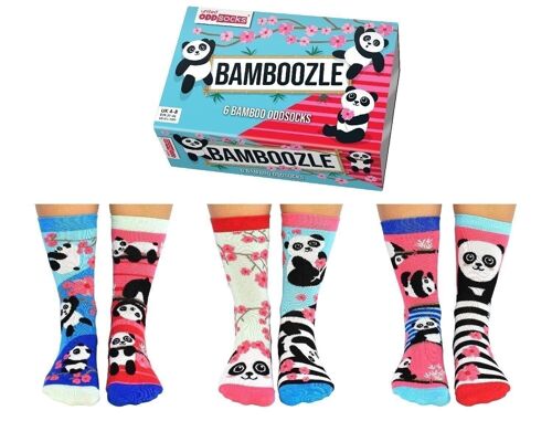 BAMBOOZLE | 6 Odd Socks Adult Gift Box - United Oddsocks| UK 4-8, EUR 37-42, US 6.5 -10.5