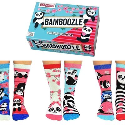 BAMBOOZLE | 6 Odd Socks Adult Gift Box - United Oddsocks| UK 4-8, EUR 37-42, US 6.5 -10.5