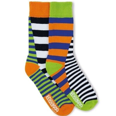 ANDY - 2 chaussettes impaires | Une paire de gymnases ensoleillés - United Oddsocks| Royaume-Uni 6-11, EUR 39-46, États-Unis 6.5-11.5