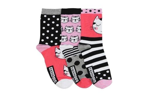 CLARA - 3 Odd Socks| A pair with a spare - United Oddsocks| UK 4-8, EUR 37-42, US 6.5 -10.5