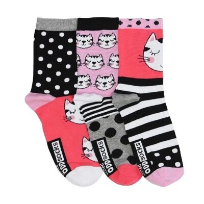 CLARA - 3 Odd Socks| A pair with a spare - United Oddsocks| UK 4-8, EUR 37-42, US 6.5 -10.5