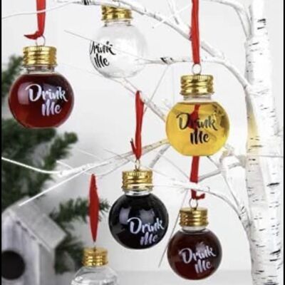 Fillable drinking baubles