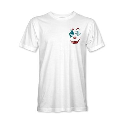 Crying with Laughter T-Shirt - White Pocket print