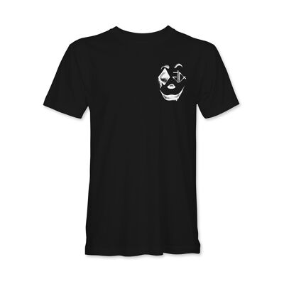 Crying with Laughter T-Shirt - Black Pocket print