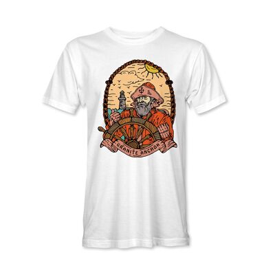 King of the Waves T-Shirt - White Front print