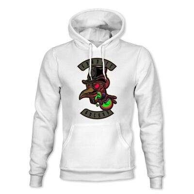 The Doctor Hoodie - White Front print