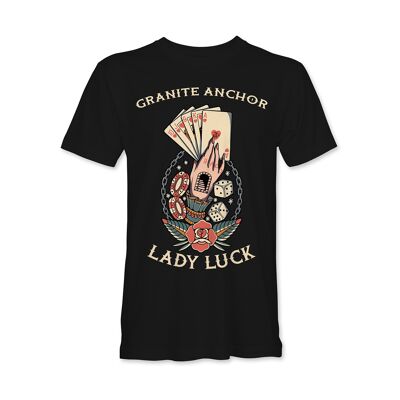 Lady Luck T-Shirt - Black Front print