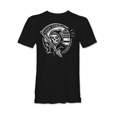 Last Port T-Shirt - Black Front print