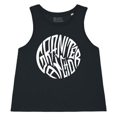 G.A Street Logo Crop Vest - Black