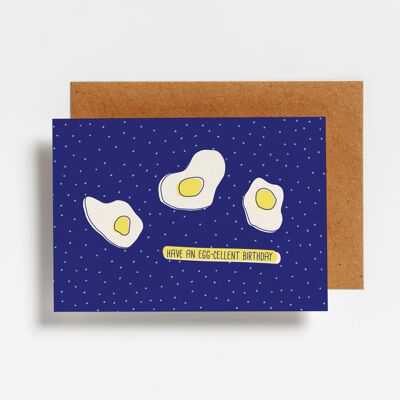 Postcard - an egg-cellent birthday