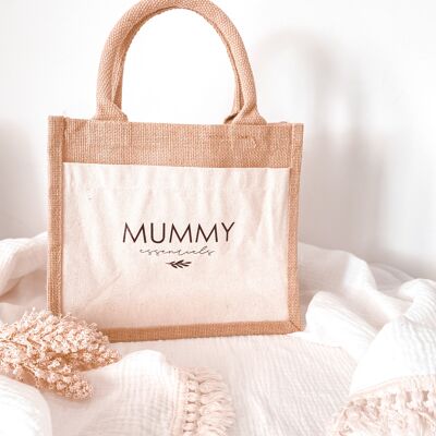 Borsa in juta "Mummy essentials"