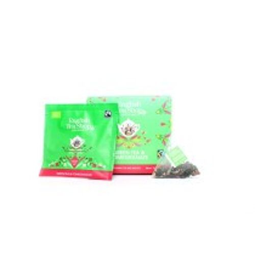 Green Tea & Pomegranate Organic and Fairtrade 16 Pyramids