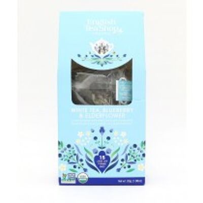 Organic White Tea, Blueberry & Elderflower 15 Pyramids