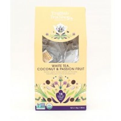 Organic White Tea, Coconut & Passion Fruit 15 Pyramids