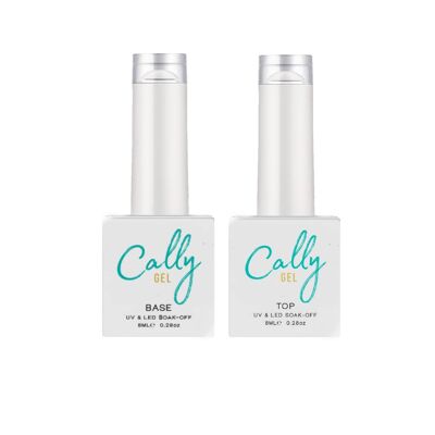 Cally Gel Base & Top Coat Duo 2x8ml